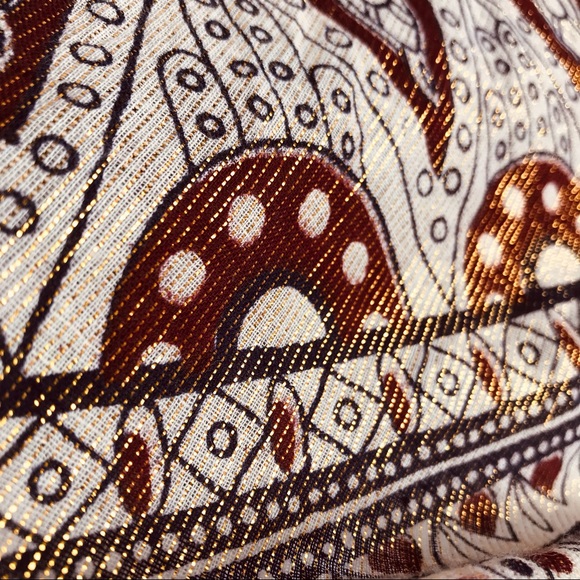 Vintage 70’s boho lurex wrap skirt - Picture 5 of 9